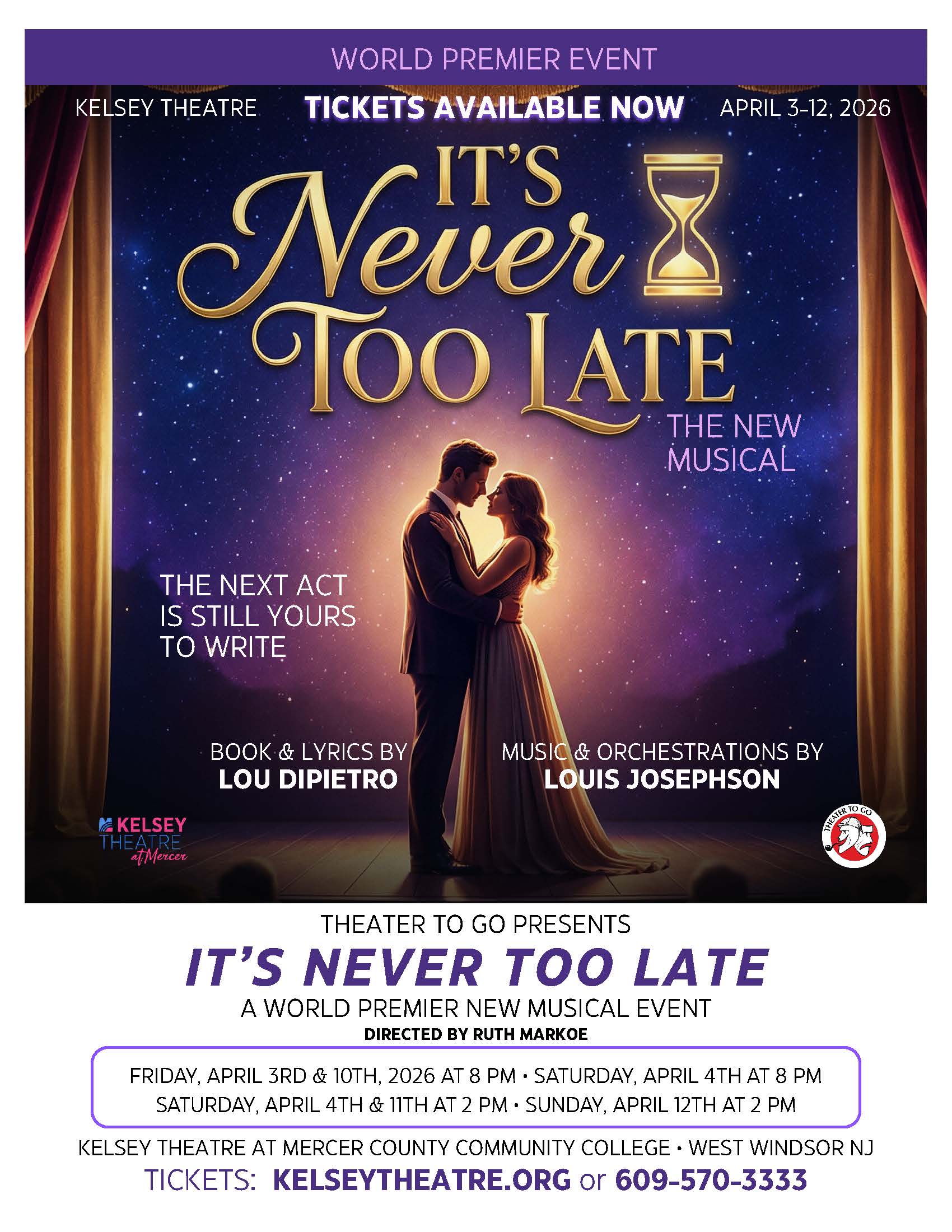 Never too late poster