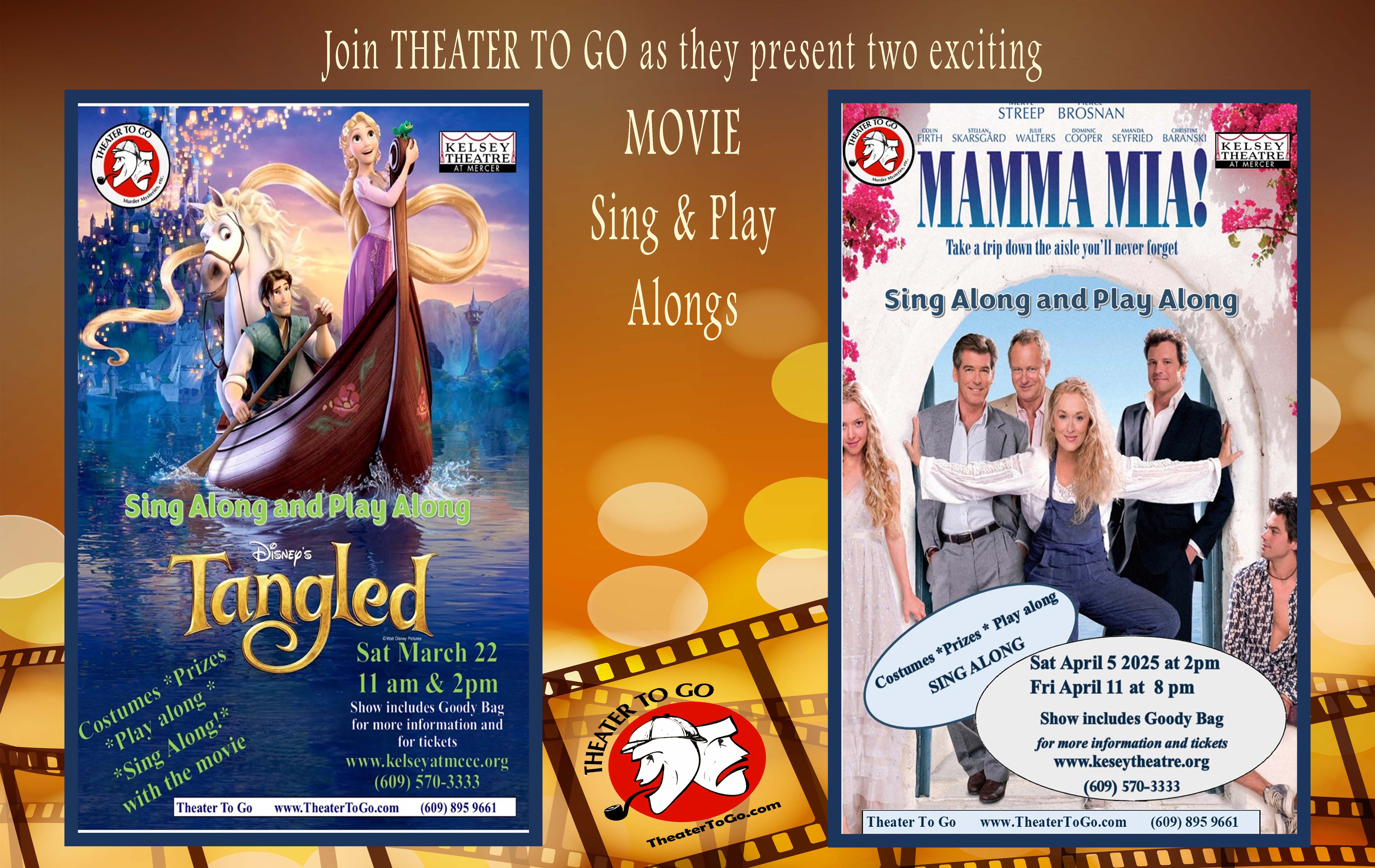 Tangled and Mamma Mia Singalong Graphic